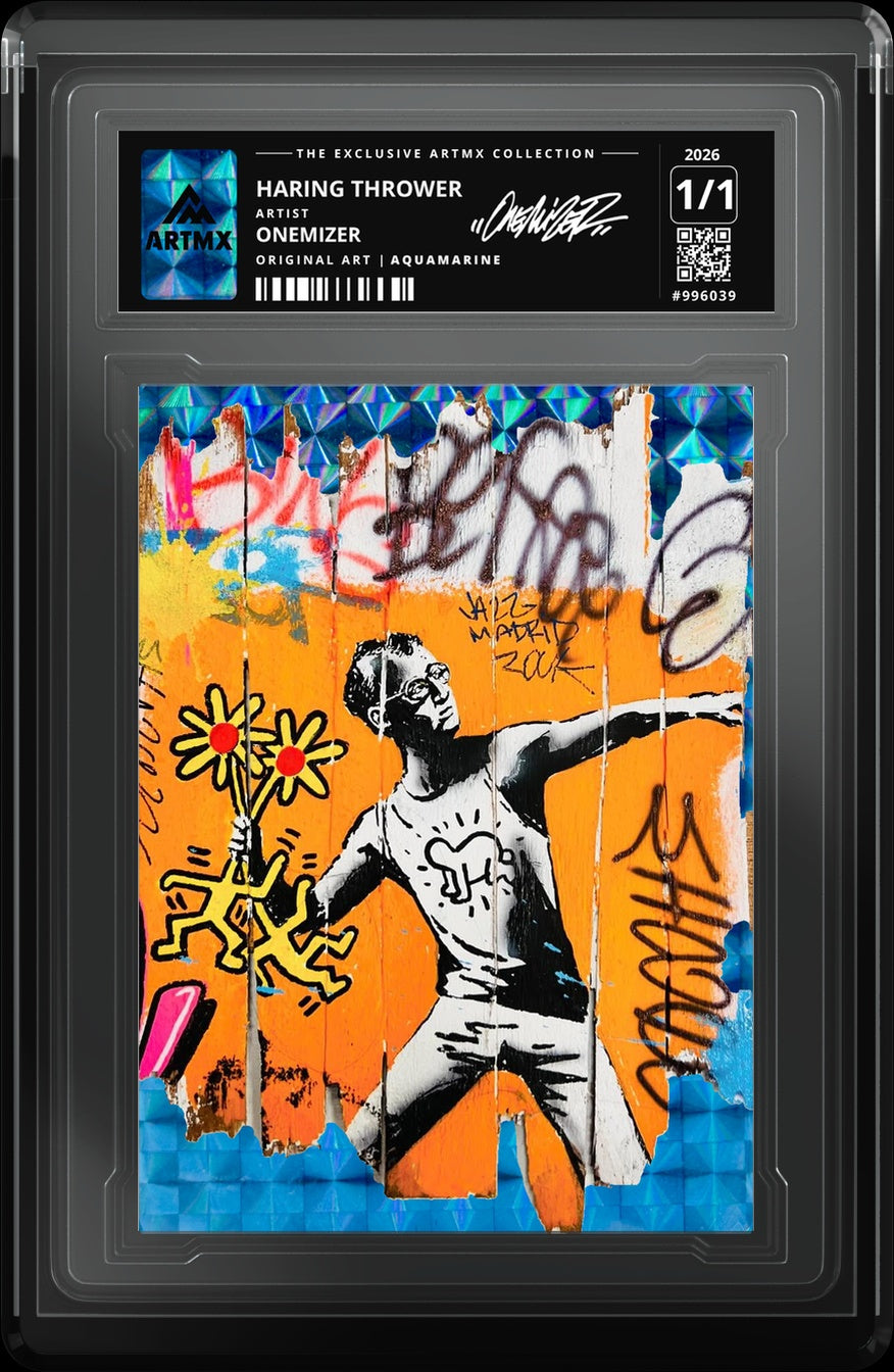 HARING THROWER by Onemizer — Aquamarine — close-up