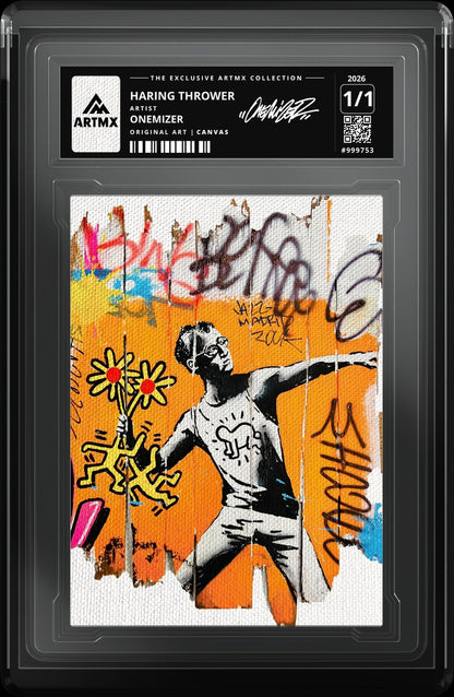 HARING THROWER by Onemizer — Canvas — close-up