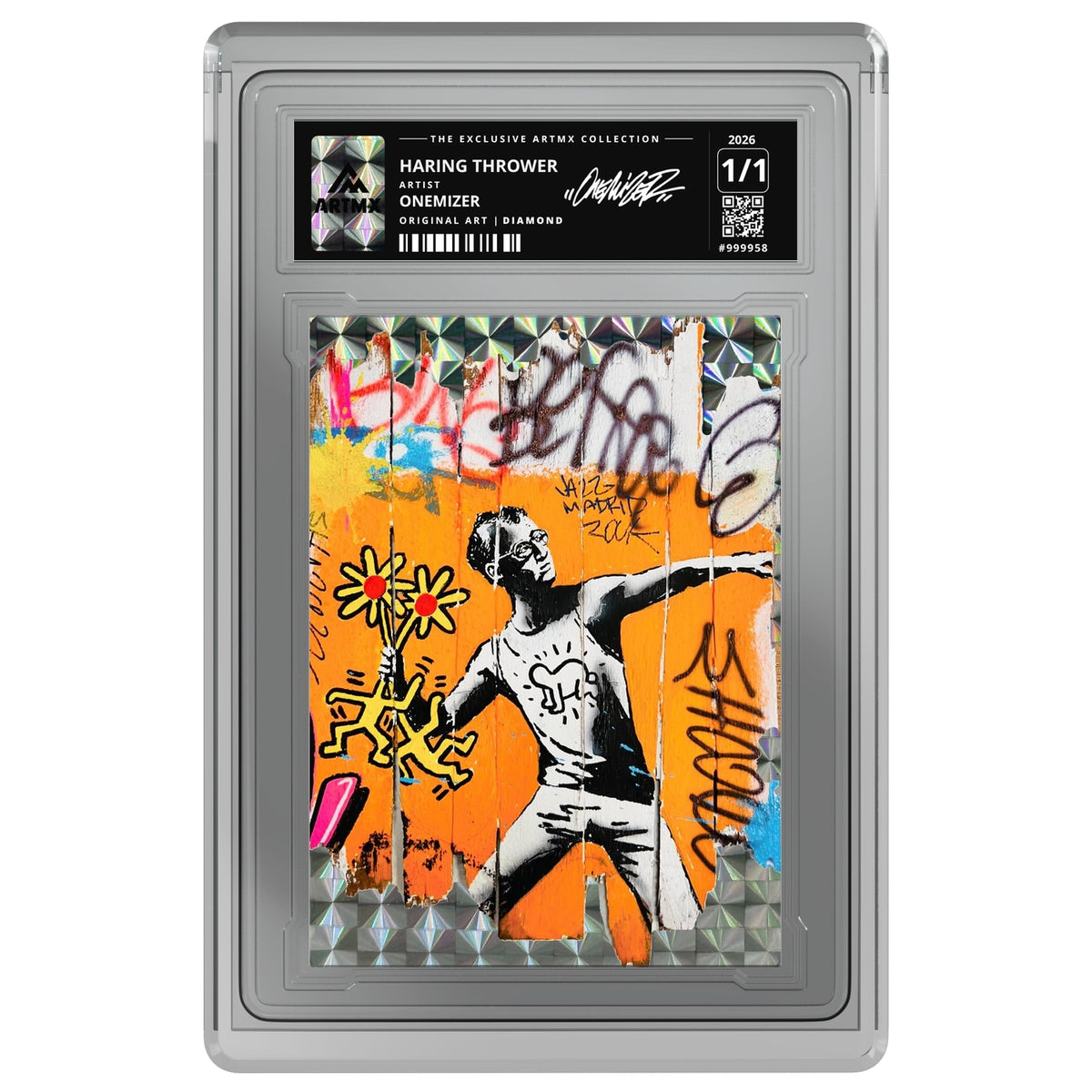 HARING THROWER by Onemizer — Diamond — on white