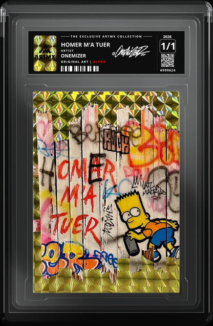 HOMER M'A TUER by Onemizer — Alpha — close-up