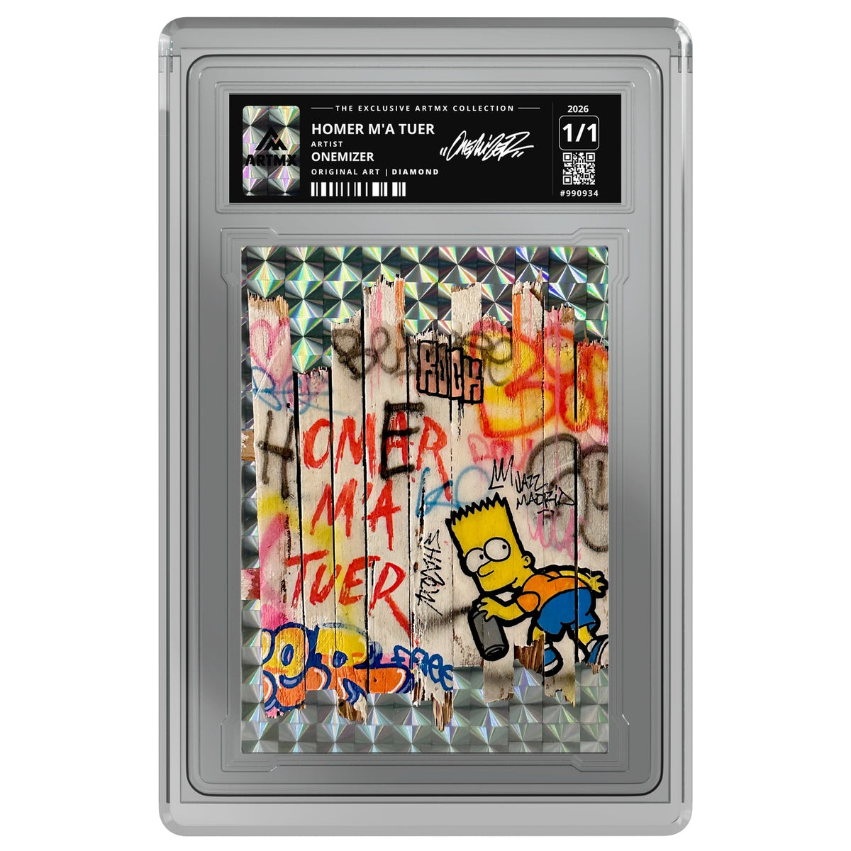 HOMER M'A TUER by Onemizer — Diamond — on white