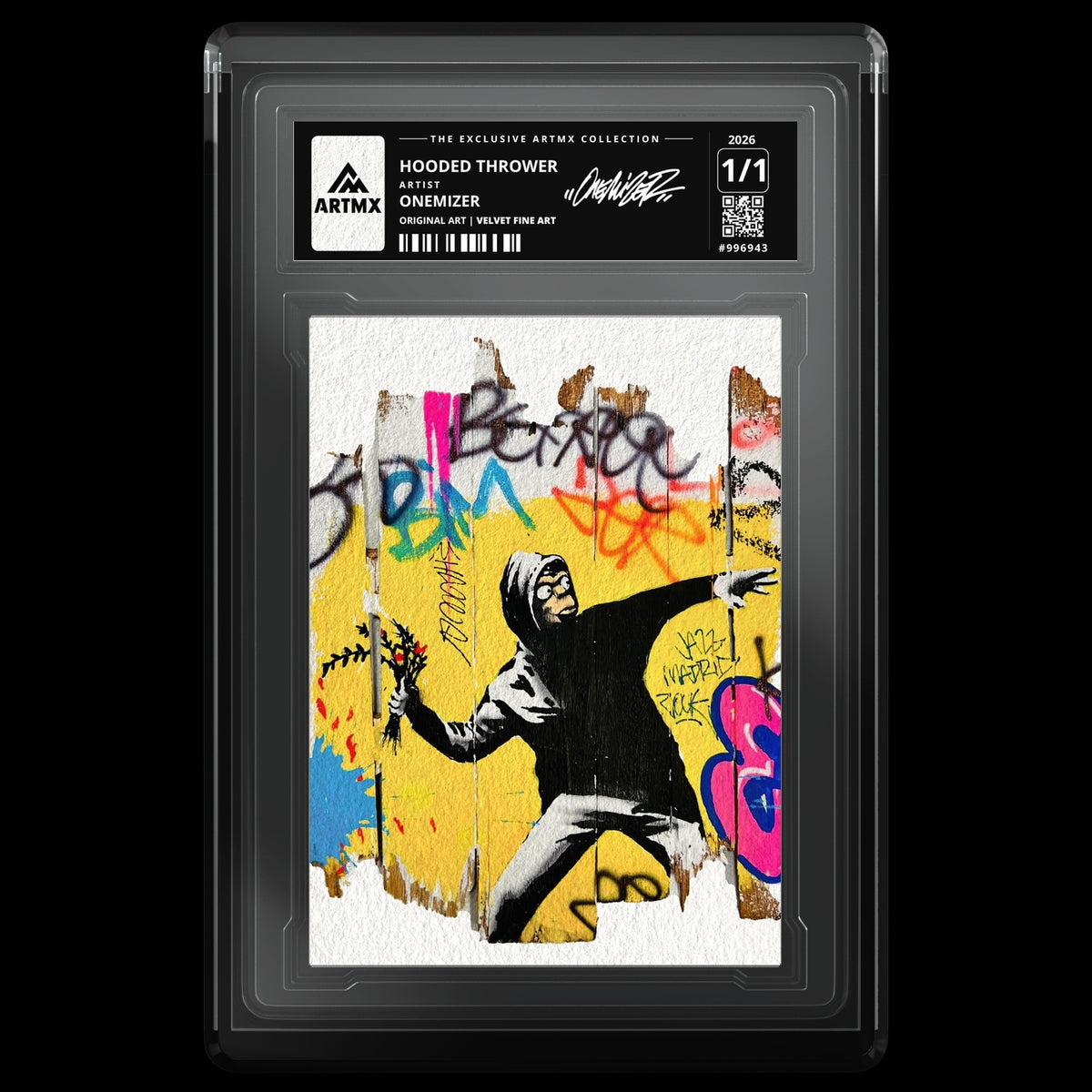 HOODED THROWER by Onemizer — Velvet Fine Art — front