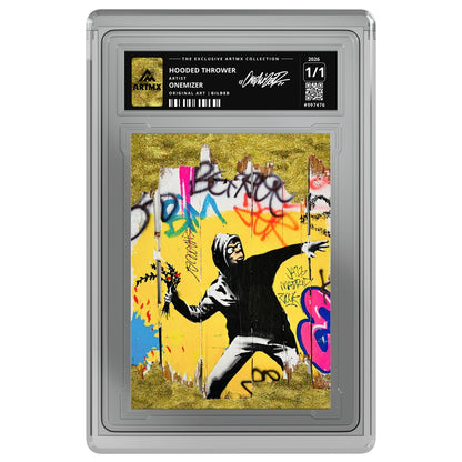 HOODED THROWER by Onemizer — Gilded — on white