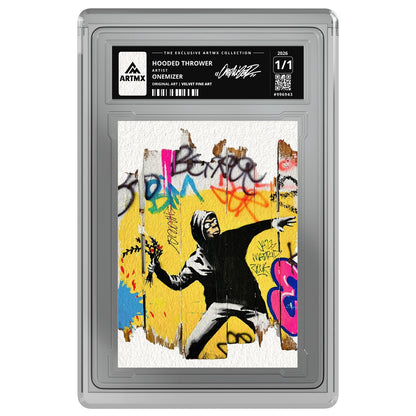 HOODED THROWER by Onemizer — Velvet Fine Art — on white