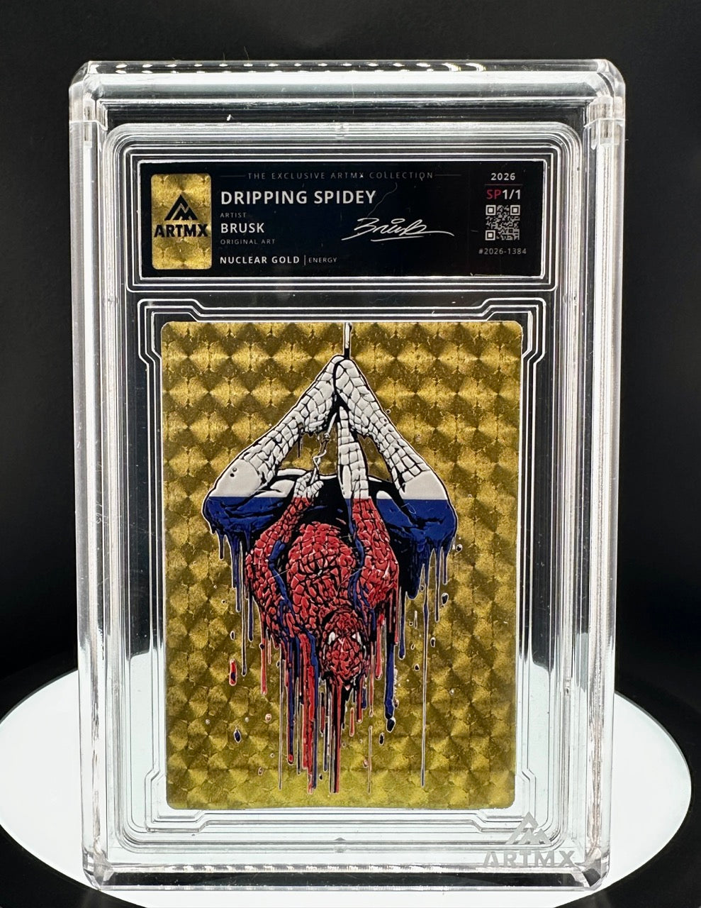 Dripping Spidey by Brusk (Nuclear Gold / Studio Proof / Unreleased)