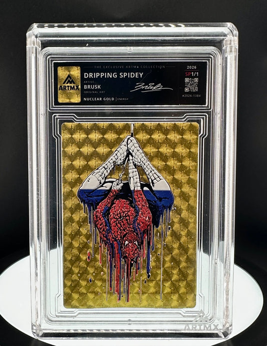 Dripping Spidey by Brusk (Nuclear Gold / Studio Proof / Unreleased)