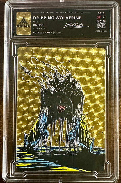 Dripping Wolverine by Brusk (Nuclear Gold / Studio Proof / Unreleased)