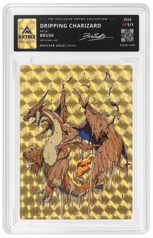 Dripping Charizard by Brusk (Nuclear Gold / Studio Proof / Unreleased)