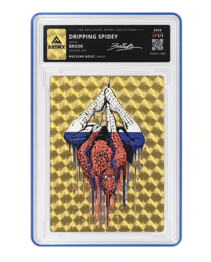 Dripping Spidey by Brusk (Nuclear Gold / Studio Proof / Vaulted)
