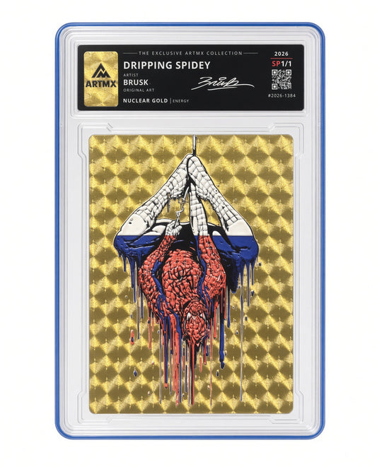 Dripping Spidey by Brusk (Nuclear Gold / Studio Proof / Unreleased)
