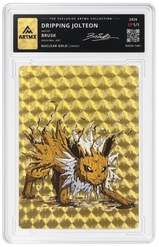 DRIPPING JOLTEON by Brusk (Nuclear Gold / Studio Proof)