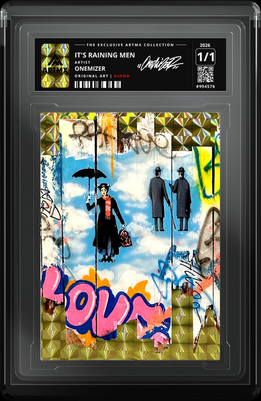 IT'S RAINING MEN by Onemizer — Alpha — close-up