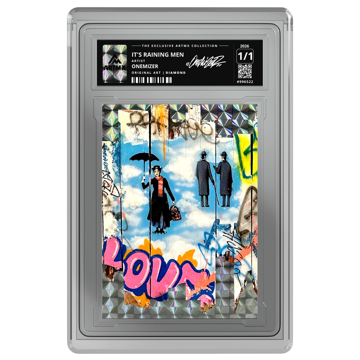 IT'S RAINING MEN by Onemizer — Diamond — on white