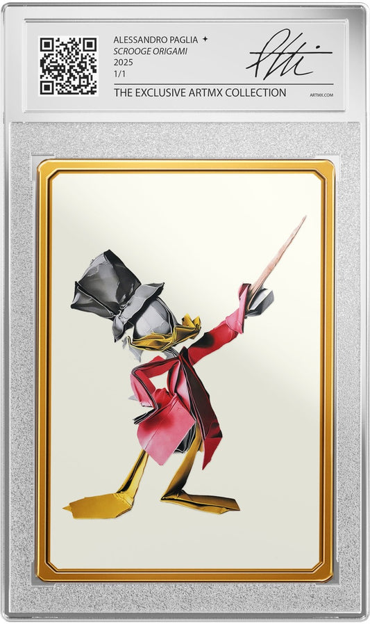 Alessandro Paglia's "Scrooge Origami" Art Card