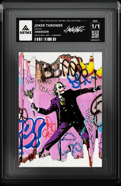 JOKER THROWER by Onemizer — Canvas — close-up