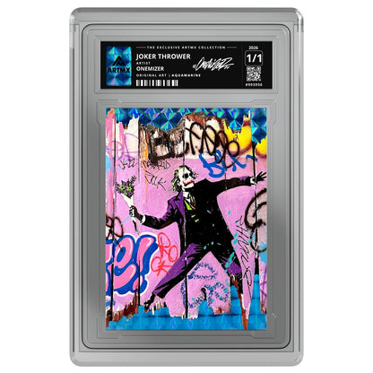 JOKER THROWER by Onemizer — Aquamarine — on white