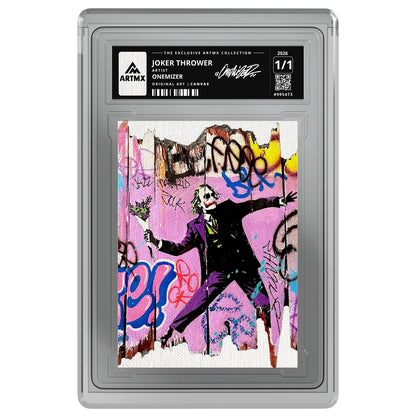 JOKER THROWER by Onemizer — Canvas — on white