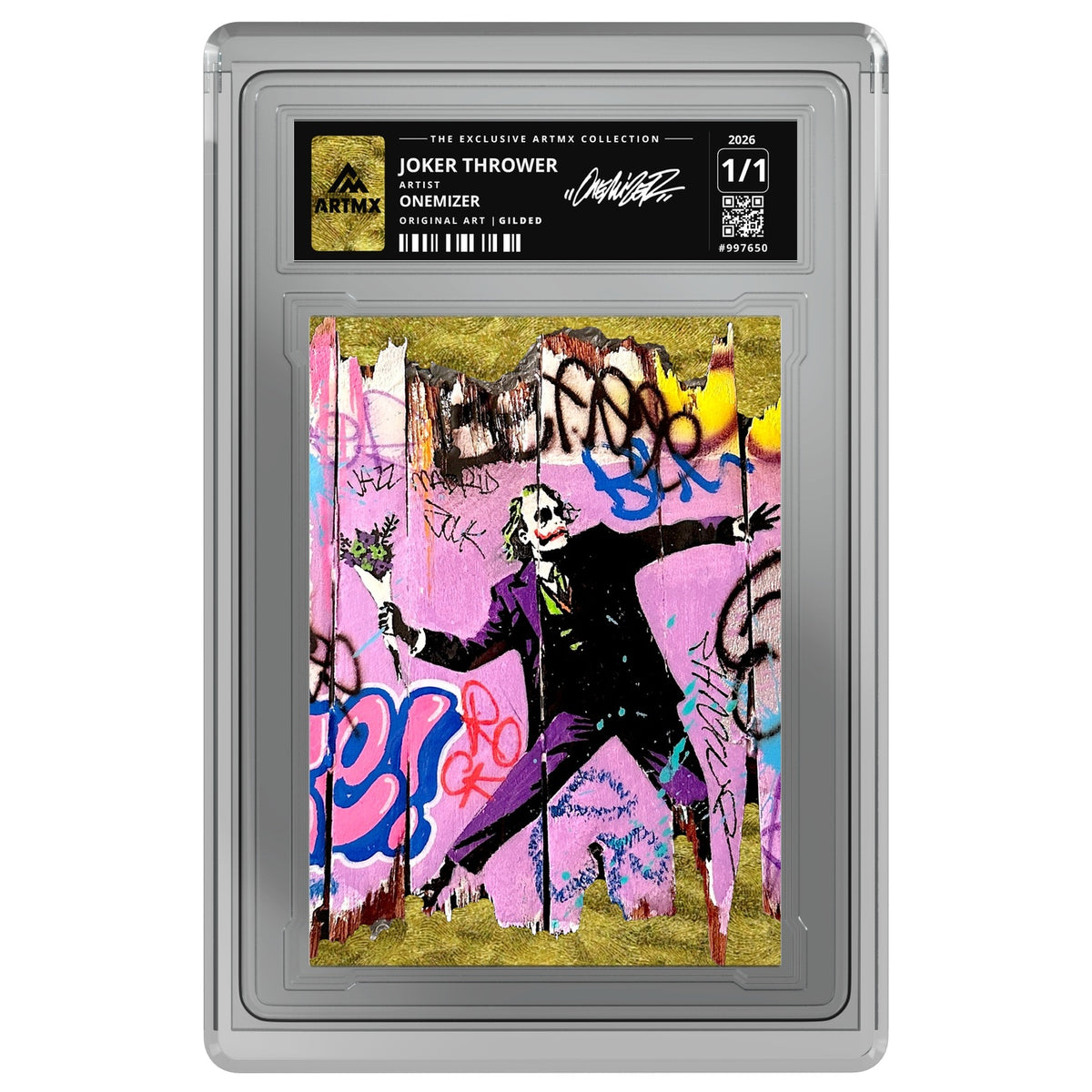 JOKER THROWER by Onemizer — Gilded — on white