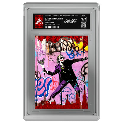 JOKER THROWER by Onemizer — Ruby — on white