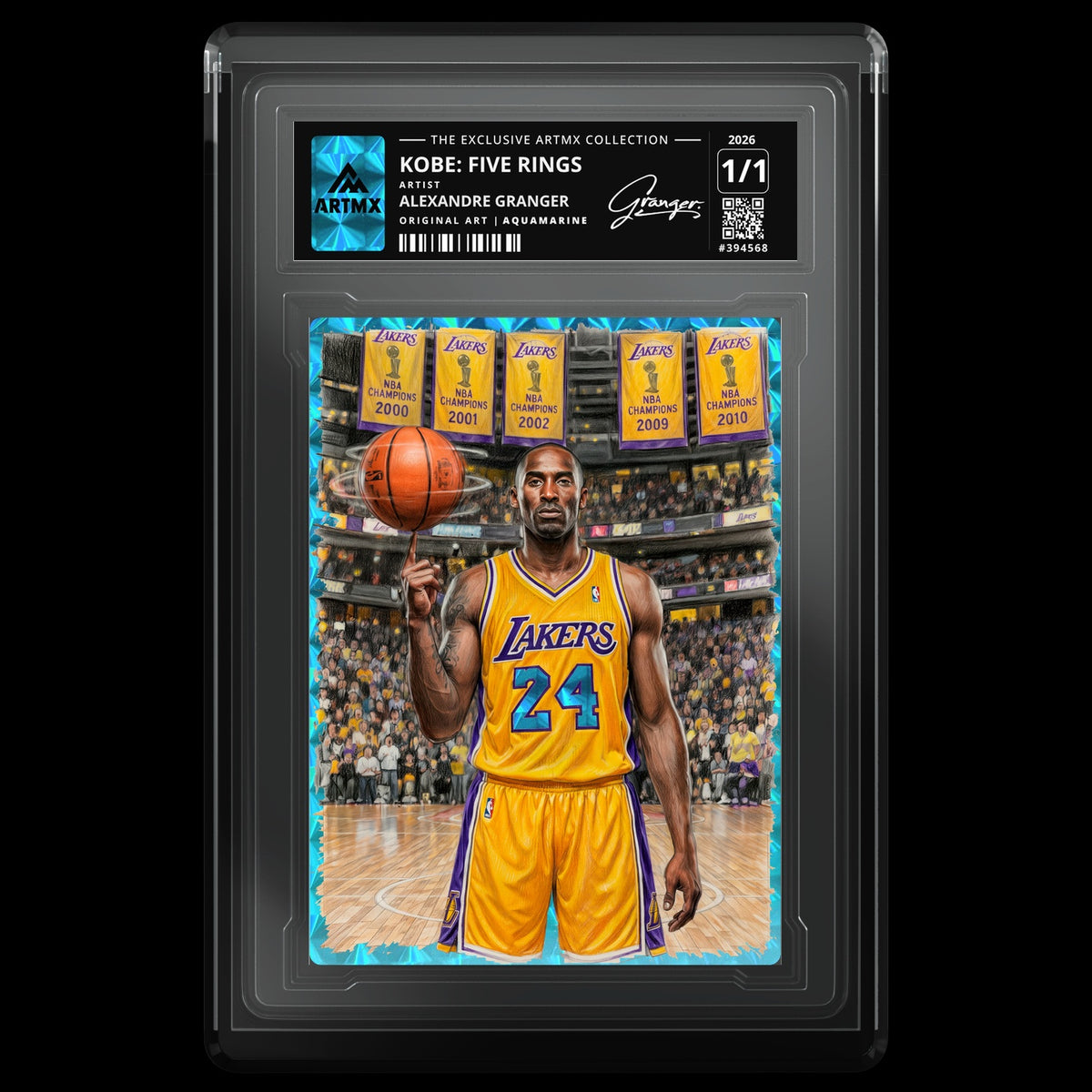 KOBE: FIVE RINGS by Alexandre Granger — Aquamarine — front
