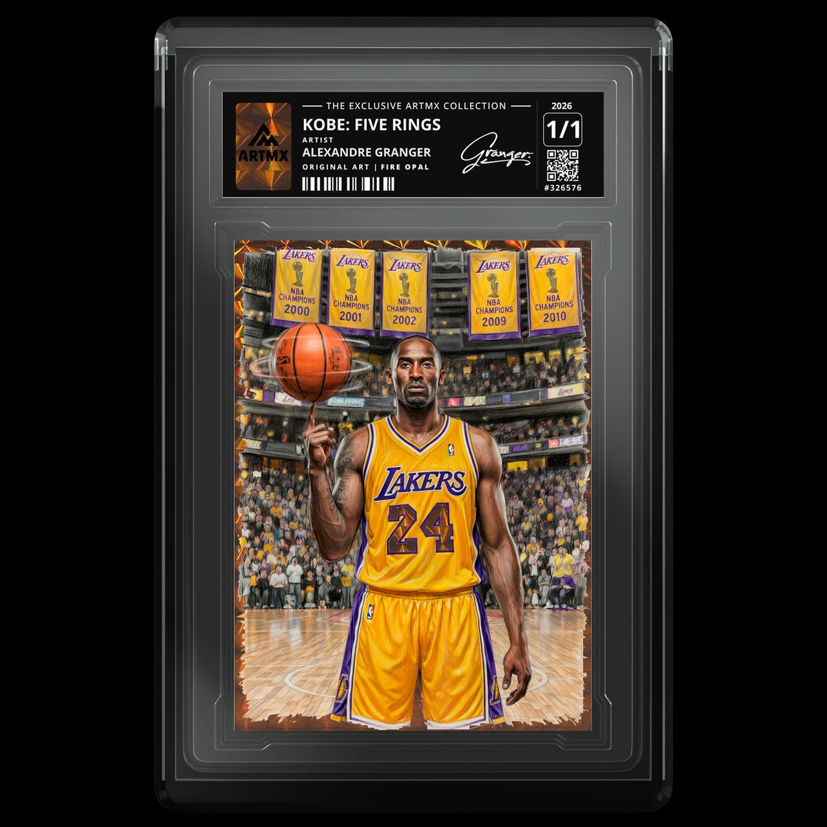 KOBE: FIVE RINGS by Alexandre Granger — Fire Opal — front