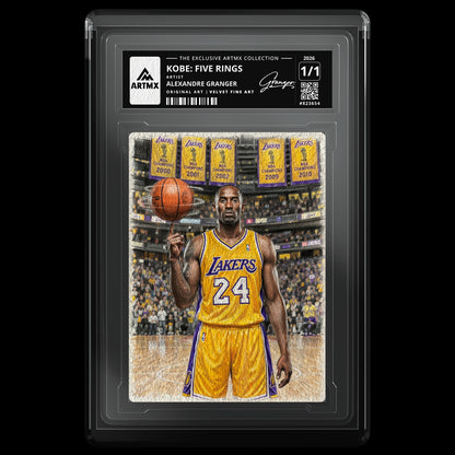 KOBE: FIVE RINGS by Alexandre Granger — Velvet Fine Art — front