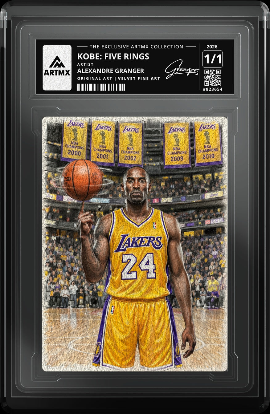 KOBE: FIVE RINGS by Alexandre Granger — Velvet Fine Art — close-up