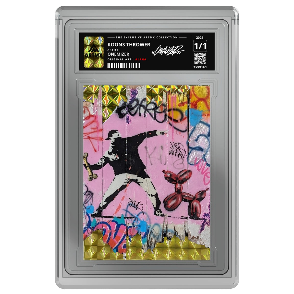 KOONS THROWER by Onemizer — Alpha — on white