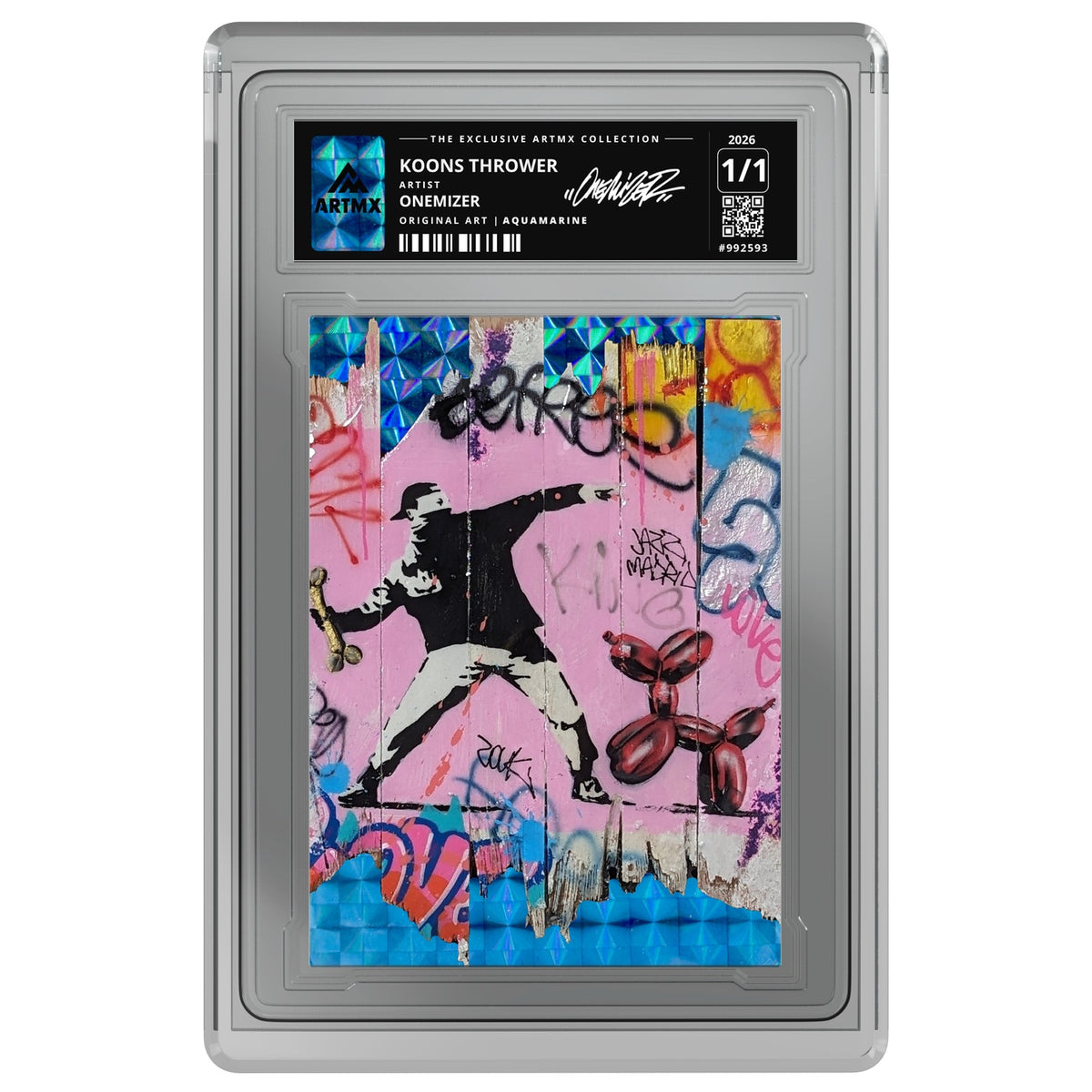 KOONS THROWER by Onemizer — Aquamarine — on white