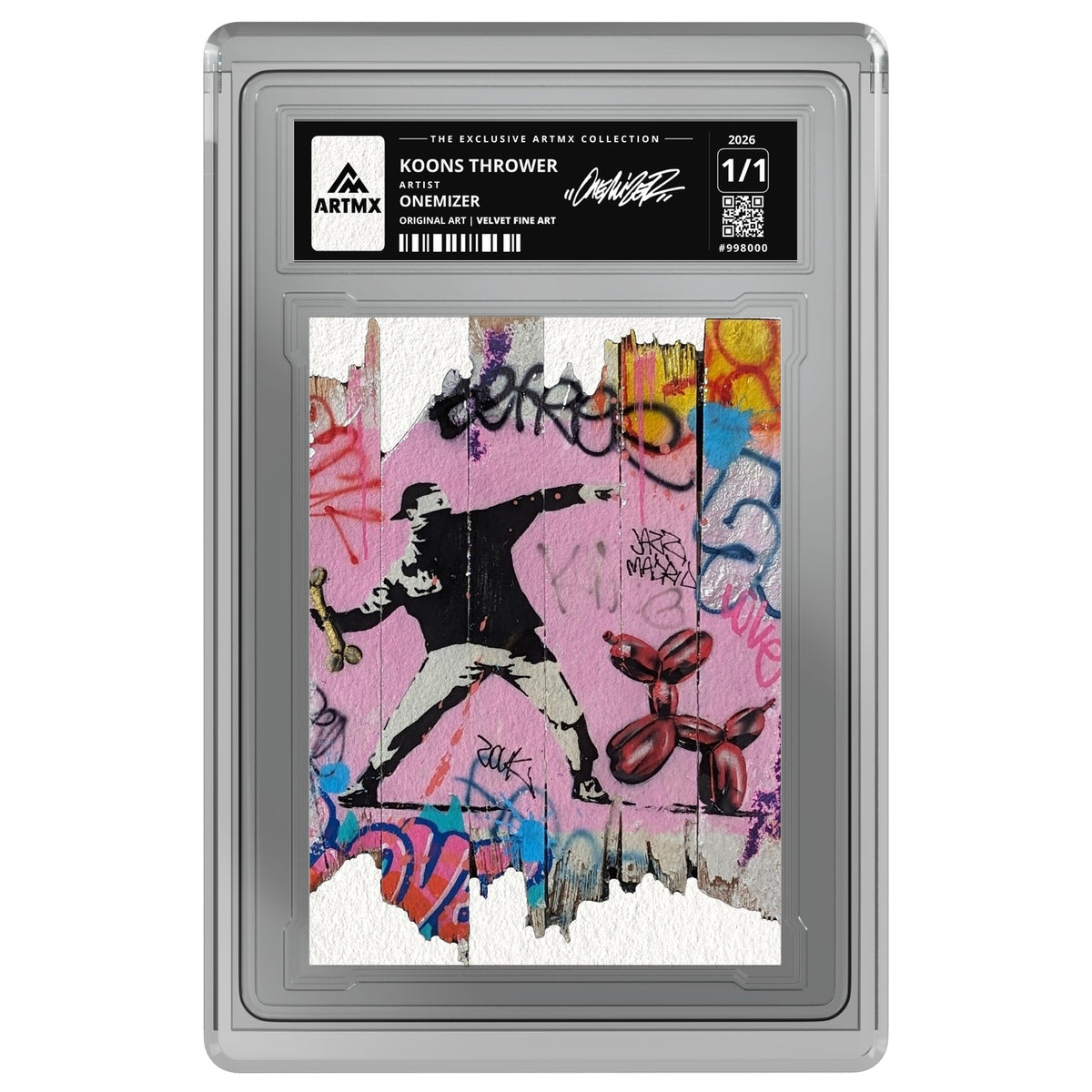 KOONS THROWER by Onemizer — Velvet Fine Art — on white