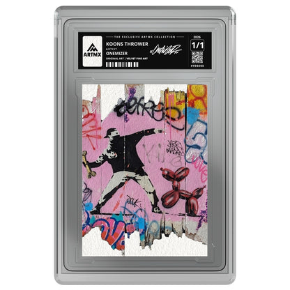 KOONS THROWER by Onemizer — Velvet Fine Art — on white