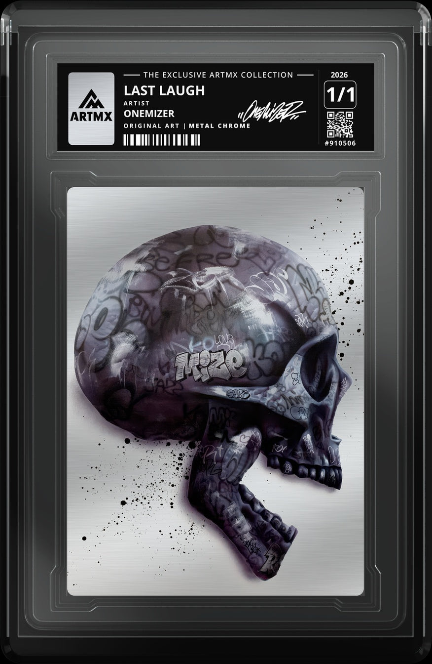 LAST LAUGH by Onemizer (Metal Chrome / Vaulted) — close-up
