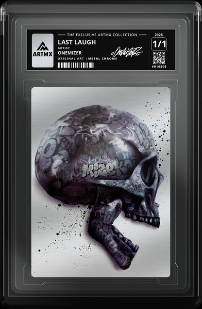 LAST LAUGH by Onemizer (Metal Chrome / Vaulted) — close-up