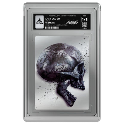LAST LAUGH by Onemizer (Metal Chrome / Vaulted) — on white