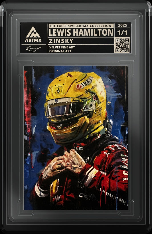 Lewis Hamilton by Zinsky — Velvet Fine Art — close-up
