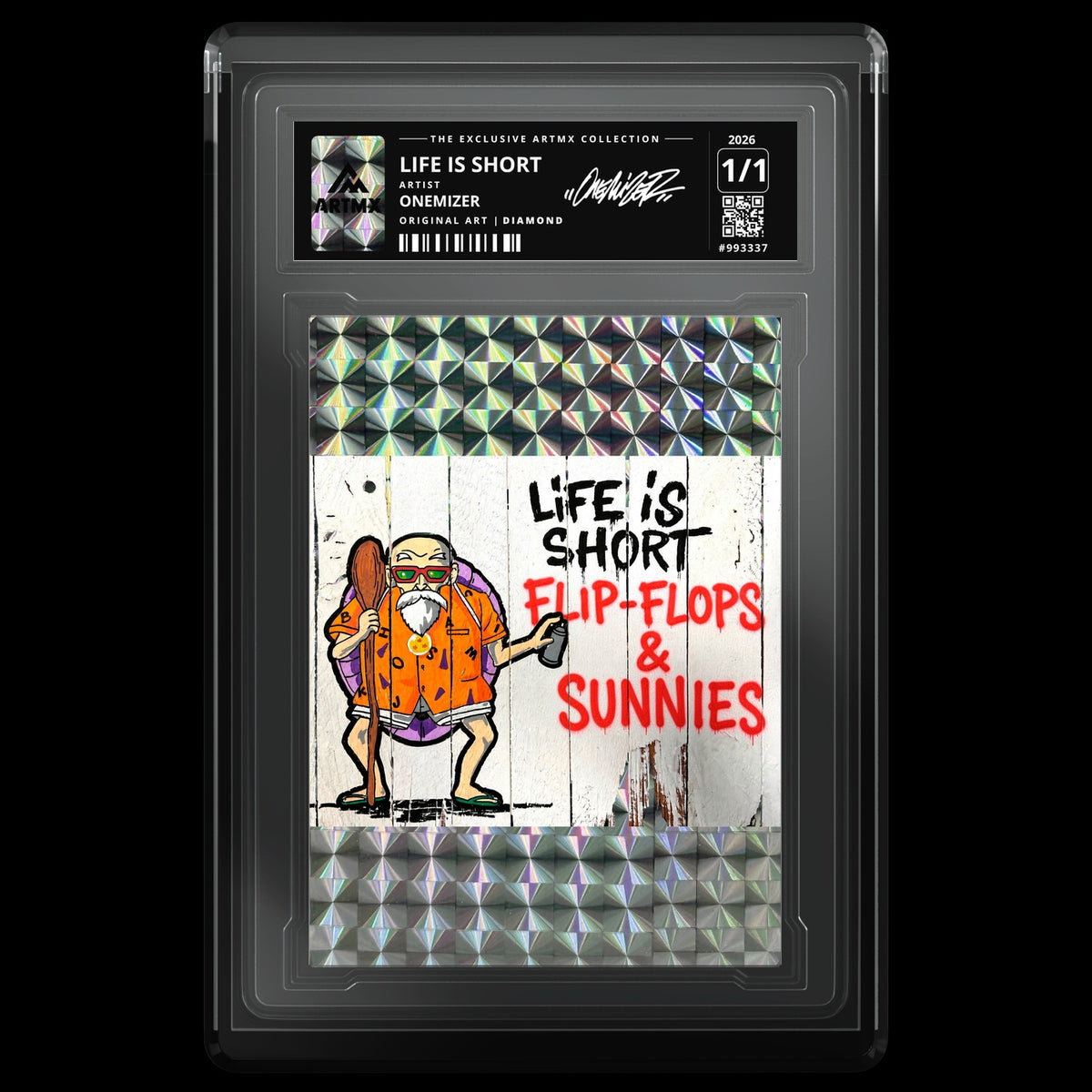 LIFE IS SHORT by Onemizer — Diamond — front