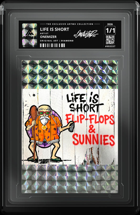 LIFE IS SHORT by Onemizer — Diamond — close-up