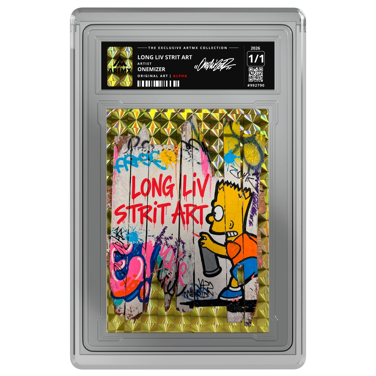 LONG LIV STRIT ART by Onemizer — Alpha — on white