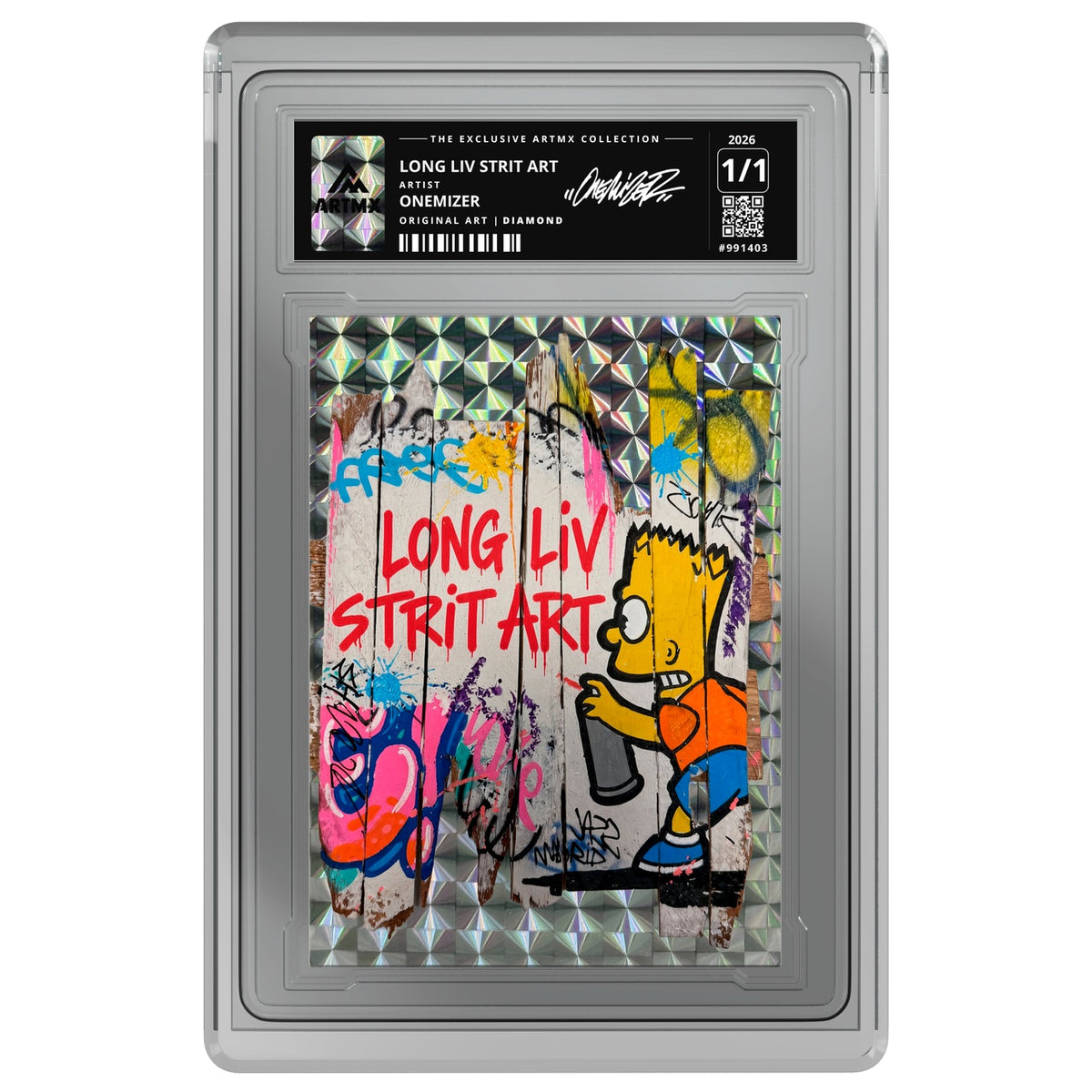 LONG LIV STRIT ART by Onemizer — Diamond — on white