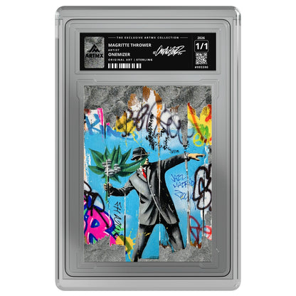 MAGRITTE THROWER by Onemizer — Sterling — on white