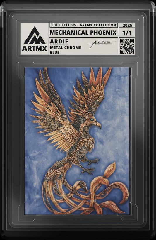 MECHANICAL PHOENIX by Ardif — Metal Chrome — close-up