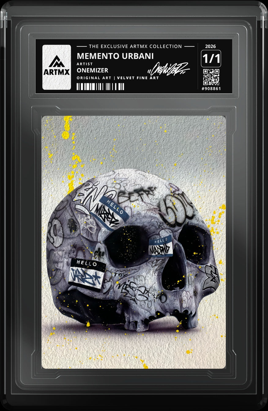 MEMENTO URBANI by Onemizer (Velvet Fine Art / Vaulted) — close-up