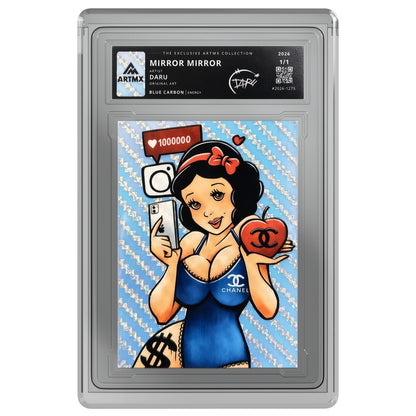 Mirror Mirror by Daru — Blue Carbon — on white