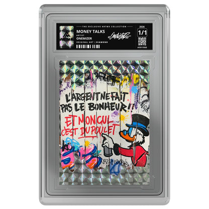 MONEY TALKS by Onemizer — Diamond — on white
