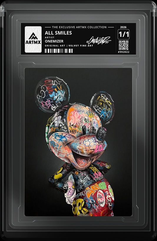 ALL SMILES by Onemizer — Velvet Fine Art — close-up