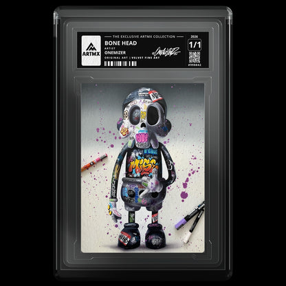 BONE HEAD by Onemizer — Velvet Fine Art — front