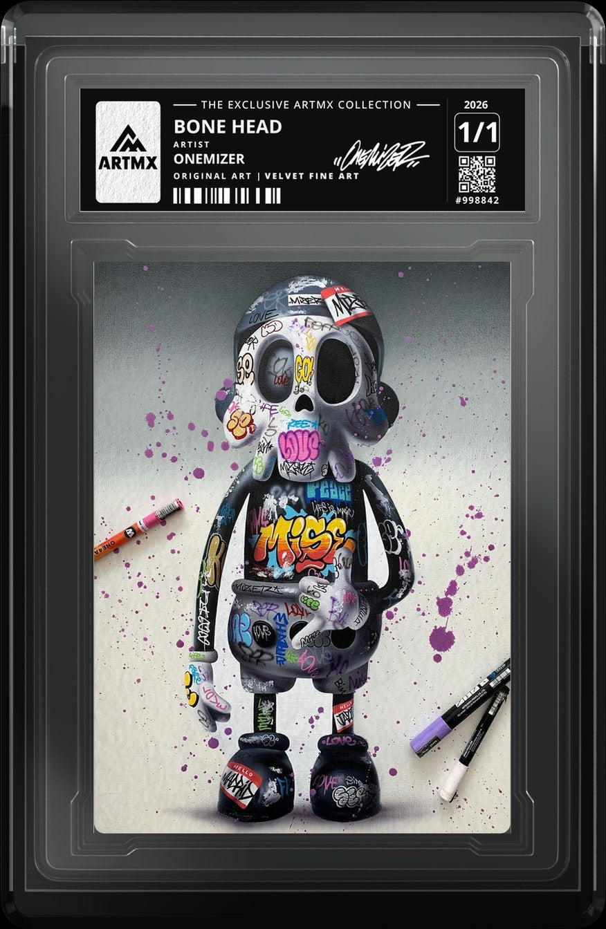 BONE HEAD by Onemizer — Velvet Fine Art — close-up