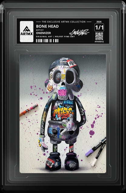 BONE HEAD by Onemizer — Velvet Fine Art — close-up