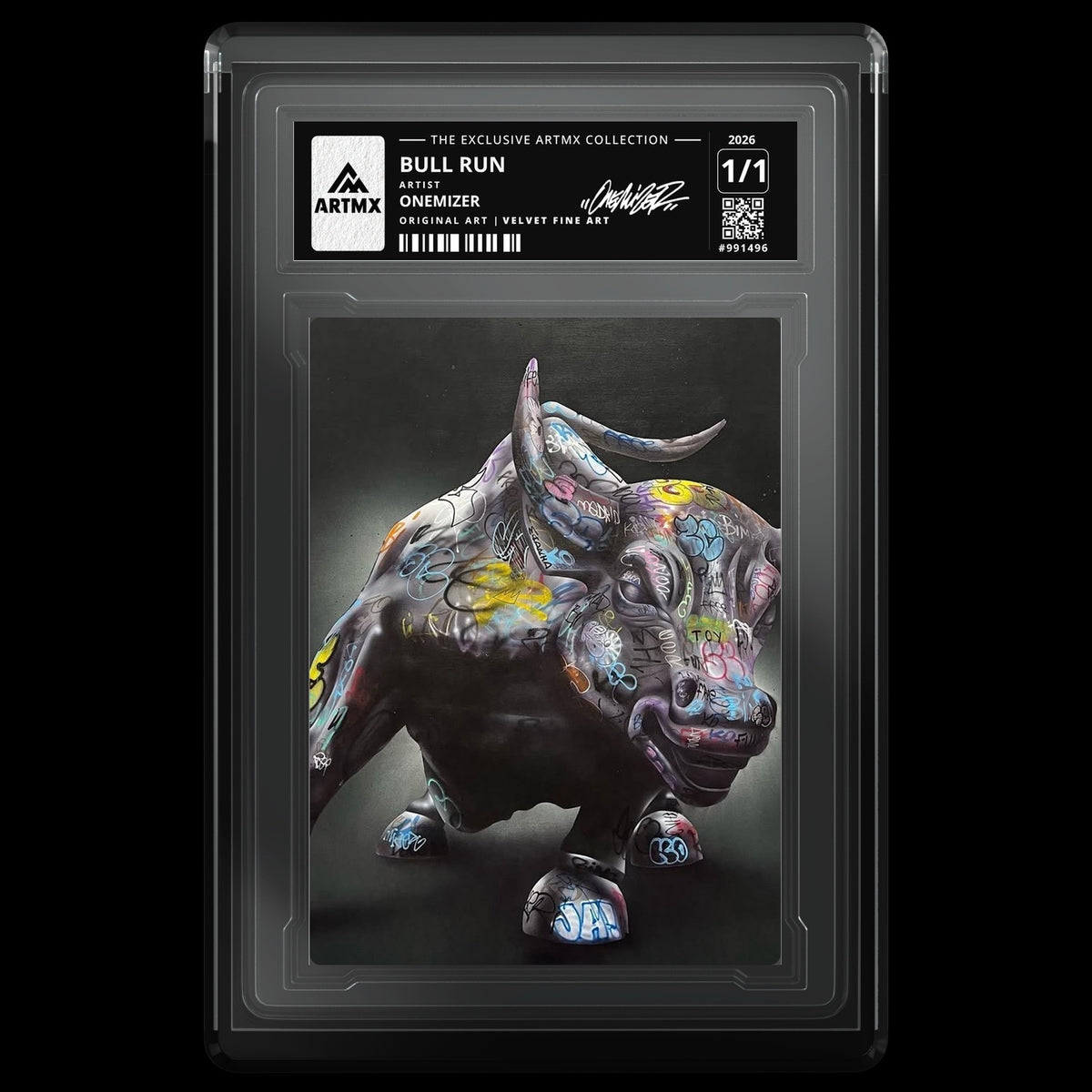 BULL RUN by Onemizer — Velvet Fine Art — front