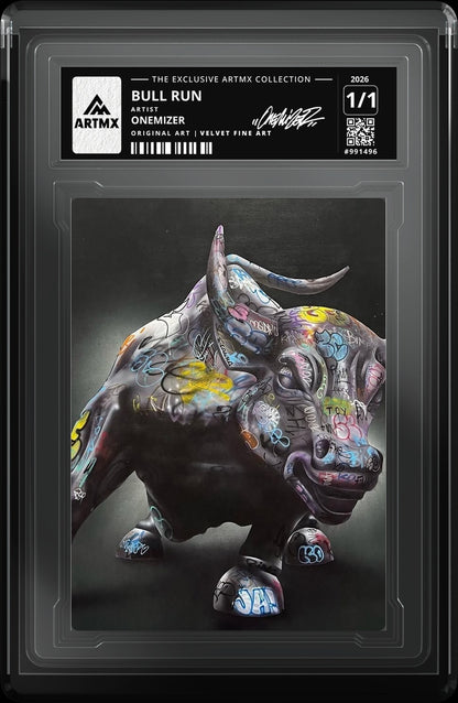 BULL RUN by Onemizer — Velvet Fine Art — close-up